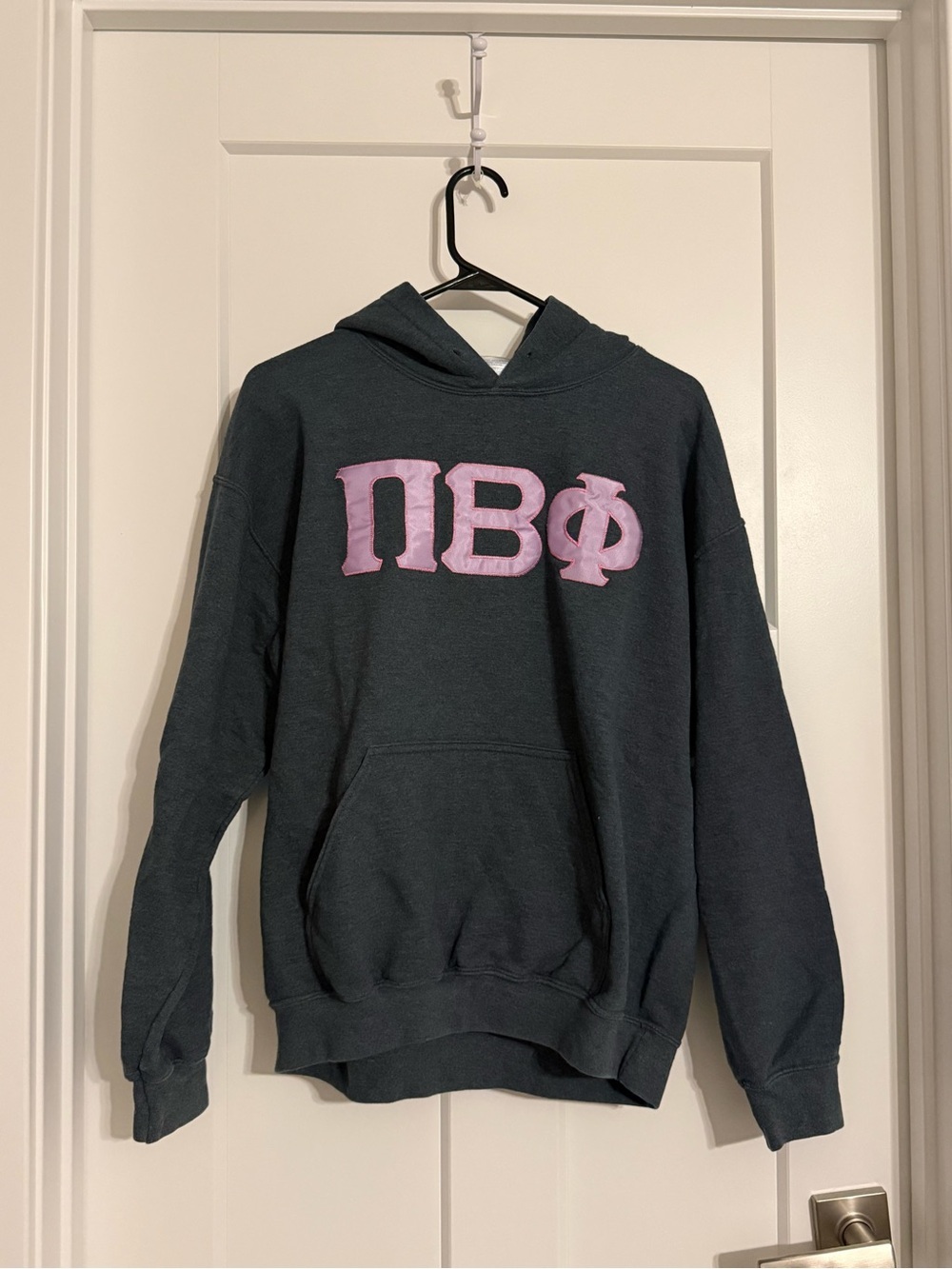 Heather Grey Pi Beta Phi sorority hoodie